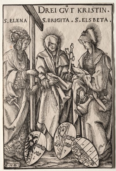 The Three Christian Heroines: Saints Helen, Bridget and Elizabeth by Hans Burgkmair