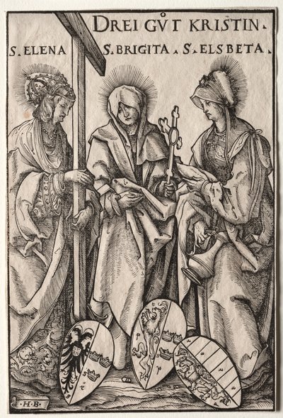 The Three Christian Heroines: Saints Helen, Bridget and Elizabeth by Hans Burgkmair
