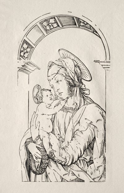 The Virgin with the Child under an Arch by Hans Burgkmair