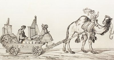 The Organist Paul Hofhaimer Playing in a Carriage Drawn by a Camel, from 