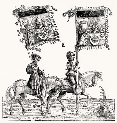 Two Mounted Knights, from Maximilian
