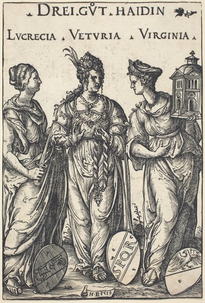 Lucretia, Veturia and Virginia by Hans Burgkmair I