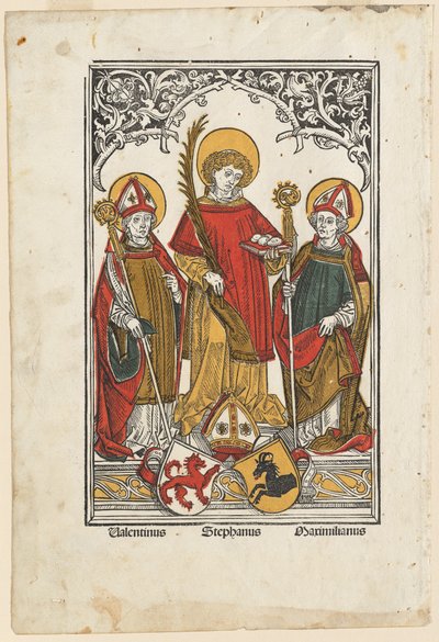 Saint Valentine, Saint Stephen and Saint Maximilian by Hans Burgkmair I