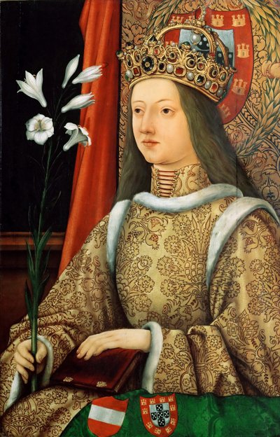 Portrait of Eleanor of Portugal, Holy Roman Empress by Hans Burgkmair the Elder