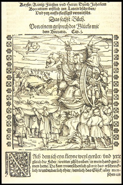 The Wheel of Fortune by Hans Burgkmair the Elder