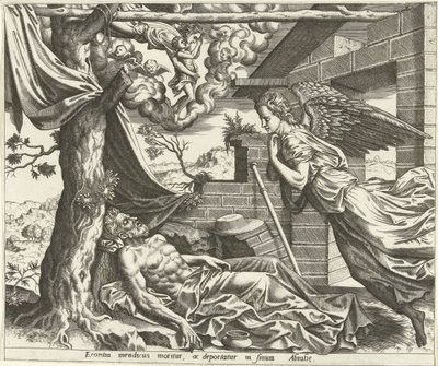 The Death of Lazarus by Hans Collaert (I) (possibly)