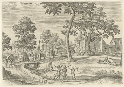 View of Eggevoort (series title: Views from the Surroundings of Brussels) by Hans Collaert (I)
