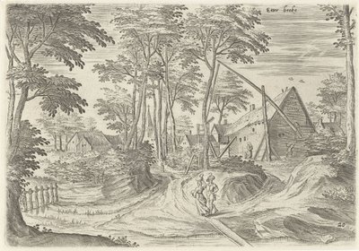 View of Etterbeek (series title: Views from the Surroundings of Brussels) by Hans Collaert (I)
