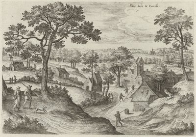 View of the Church of St. Job and the Castle of Carloo by Hans Collaert (I)