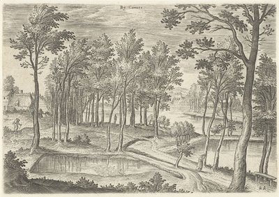 View of the Ponds of Ter Kameren by Hans Collaert (I)