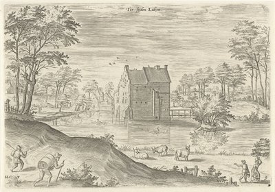 View of Coensborg Castle in Laken by Hans Collaert (I)