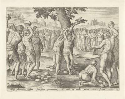 Stoning of the Elders by Hans Collaert (I)