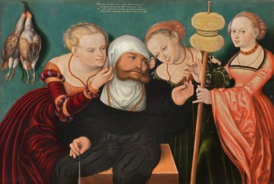 Hercules at the Court of Omphale by Hans Cranach