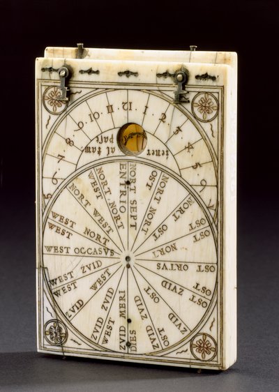 Tablet compass sundial, Nuremberg, 1574 by Hans Ducher