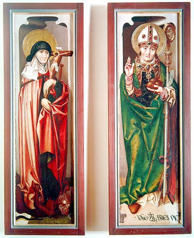 St. Margaret and St. Nicolas of Myra by Hans Fries