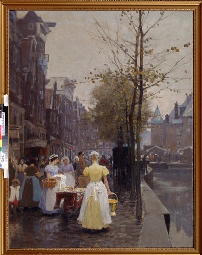 An October Morning in Amsterdam by Hans Hermann