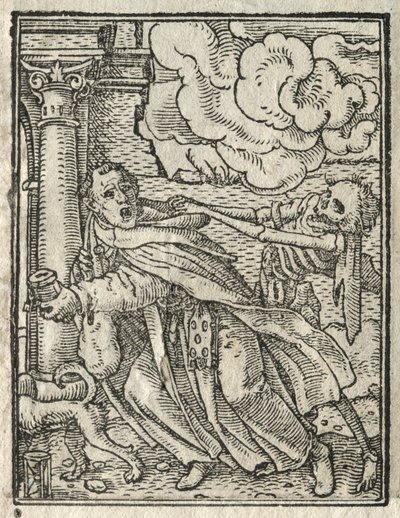 The Dance of Death: The Mendicant Friar; The Nun by Hans Holbein