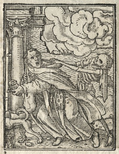 The Dance of Death: The Mendicant Friar, The Nun by Hans Holbein