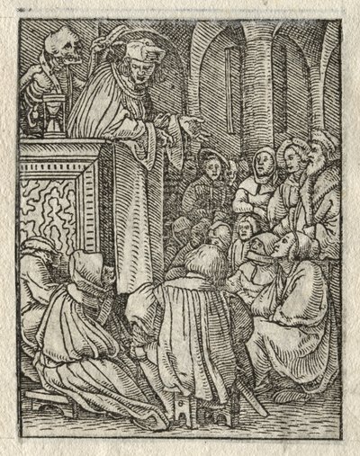 The Dance of Death: The Preacher; The Priest by Hans Holbein