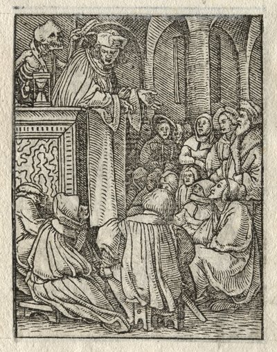 The Dance of Death: The Preacher, The Priest by Hans Holbein