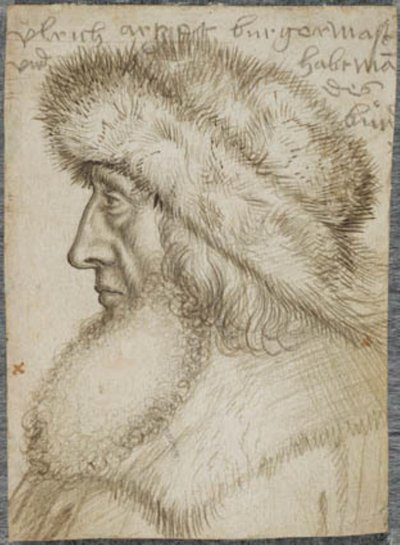 Portrait of Ulrich Artzt, Mayor of Augsburg, and Captain of the Swabian League by Hans Holbein d.Æ.