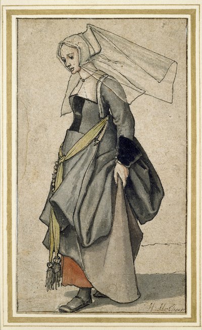 A Young English Woman, 16th Century by Hans Holbein der Jüngere