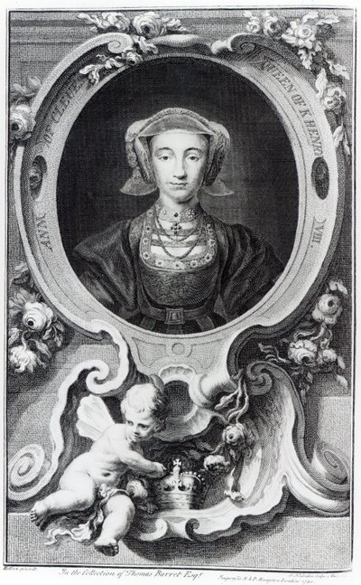 Anne of Cleves, engraved by Jacobus Houbraken, 1740 by Hans Holbein der Jüngere