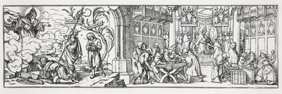 Anti-Catholic Caricature Denouncing the Corruption of the Pope by Hans Holbein der Jüngere