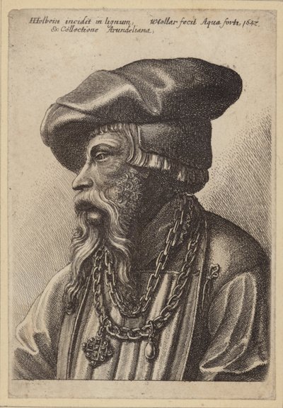 Bearded Man with Chain Necklace by Hans Holbein der Jüngere