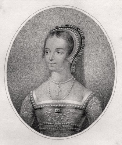 Catherine Parr, engraved by Bocquet, from 