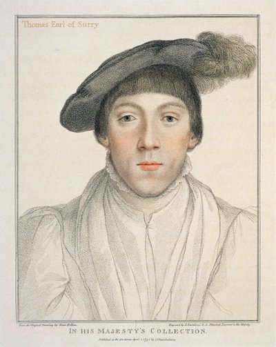Henry Howard, Earl of Surrey, engraved by Francesco Bartolozzi, 1795 by Hans Holbein der Jüngere