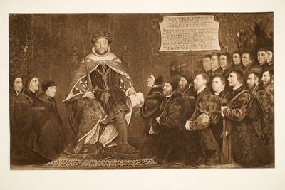 Henry VIII Granting a Charter to the Barber-Surgeons by Hans Holbein der Jüngere