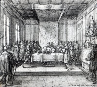 Henry VIII in His Privy Chamber by Hans Holbein der Jüngere