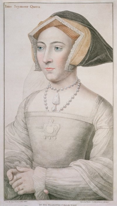 Jane Seymour engraved by Francesco Bartolozzi by Hans Holbein der Jüngere