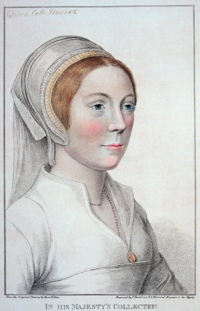 Portrait of Catherine Howard (1520-42) Engraved by Francesco Bartolozzi, 1796 by Hans Holbein der Jüngere