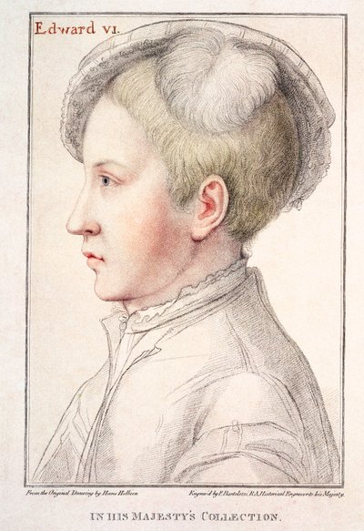 Portrait of Edward VI, Engraved by Francesco Bartolozzi by Hans Holbein der Jüngere