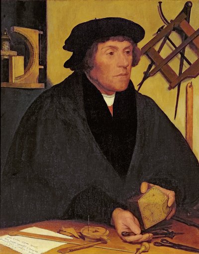 Portrait of Nicholas Kratzer, Fellow of Corpus Christi College and Later Astronomer Royal to King Henry VIII by Hans Holbein der Jüngere