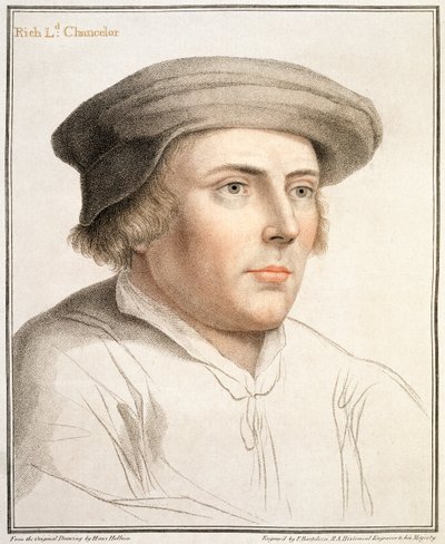 Richard Rich, First Baron Rich engraved by Francesco Bartolozzi by Hans Holbein der Jüngere