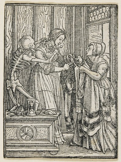The Countess from Dance of Death, 1538 by Hans Holbein der Jüngere