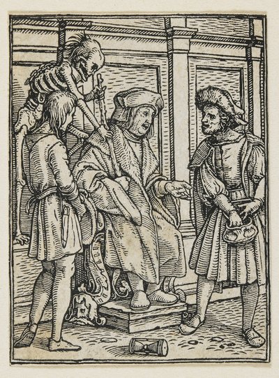 The Judge from Dance of Death (Lyons), 1538 by Hans Holbein der Jüngere