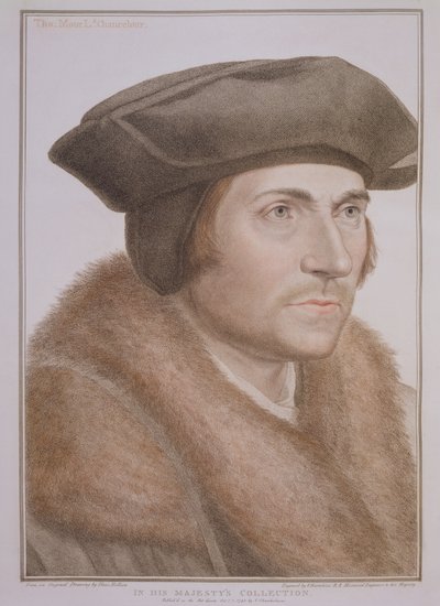 Thomas More, Lord Chancellor (1478-1535) Engraved by Francesco Bartolozzi by Hans Holbein der Jüngere