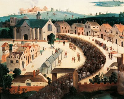 Henry VIII Arriving at the Field of the Cloth of Gold, June 7 by Hans Holbein the Elder