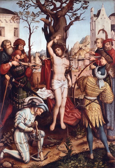 Martyrdom of St Sebastian, by Hans Holbein the Elder by Hans Holbein the Elder