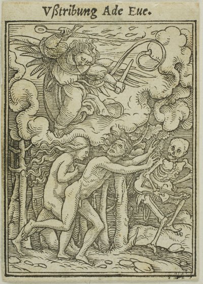 Adam and Eve Driven out of Paradise by Hans Holbein the Younger