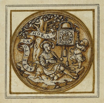 Allegory of Time - Design for a pendant or hat badge, c.1532-43 by Hans Holbein der Jüngere