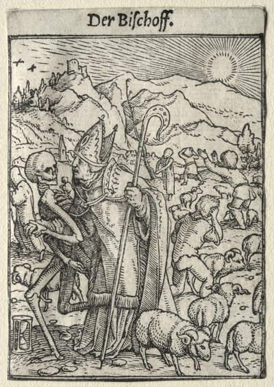 Dance of Death: The Bishop by Hans Holbein the Younger