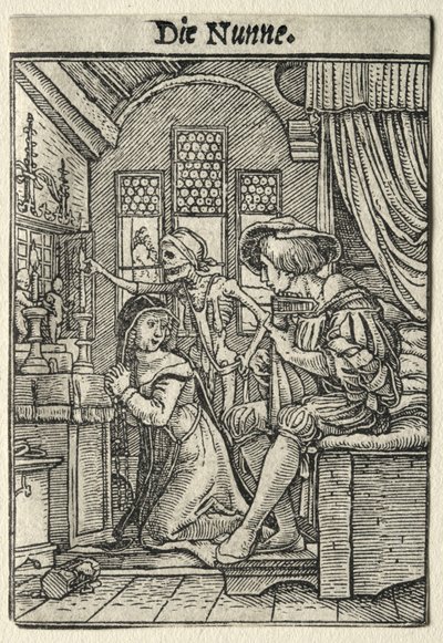 Dance of Death: The Nun von Hans Holbein the Younger