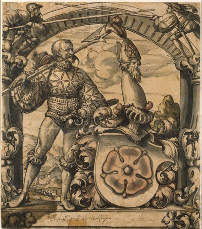Design for an Heraldic Panel of Stained Glass by Hans Holbein der Jüngere
