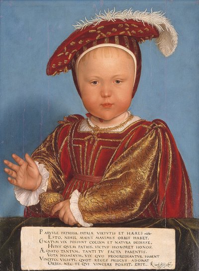 Edward, Prince of Wales, Later King Edward VI by Hans Holbein the Younger