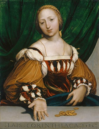 Laïs of Corinth, 1526 by Hans Holbein der Jüngere